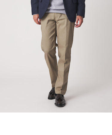 裏起毛 ツイル ノープリーツ スラックス-ストレッチ-＜A DAY IN THE LIFE＞