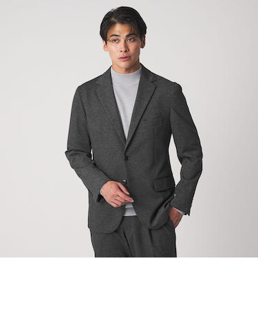 ツイル ポンチ ジャージー 2ボタンジャケット-セットアップ対応-<A DAY IN THE LIFE>