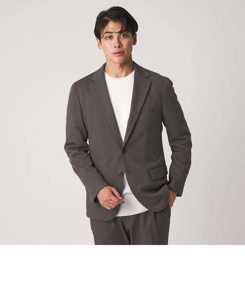 ツイル ポンチ ジャージー 2ボタンジャケット-セットアップ対応-<A DAY IN THE LIFE>