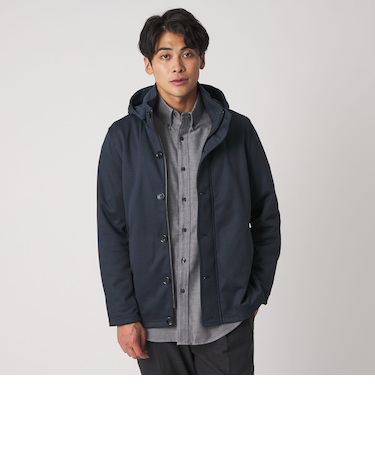 ニット フリース フードブルゾン<A DAY IN THE LIFE>