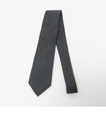 ウール シルク ジオメトリック ネクタイ＜A DAY IN THE LIFE＞