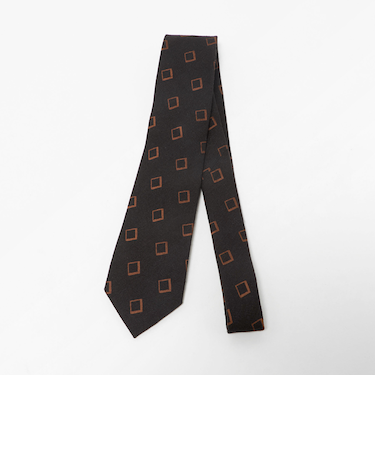 ウール シルク ジオメトリック ネクタイ＜A DAY IN THE LIFE＞