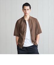 ＜H＞ シン ミラノ ポロカラー ショートスリーブ カーディガン