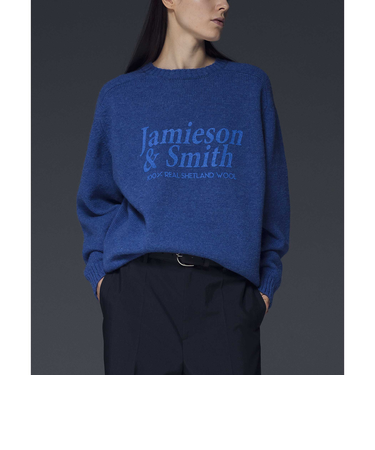 <JAMIESON & SMITH × monkey time> シェットランド クルーネック ニット