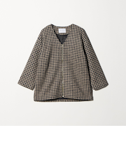 フェザーラメ チェック ミドルコート ＜A DAY IN THE LIFE＞