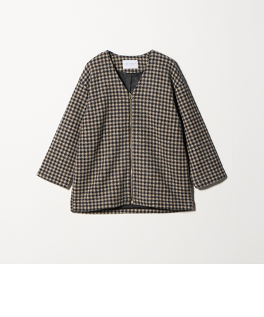 フェザーラメ チェック ミドルコート ＜A DAY IN THE LIFE＞