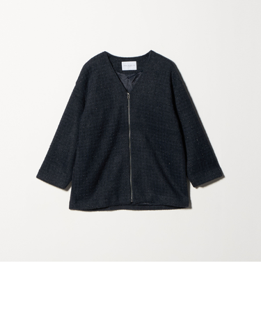 フェザーラメ チェック ミドルコート <A DAY IN THE LIFE>