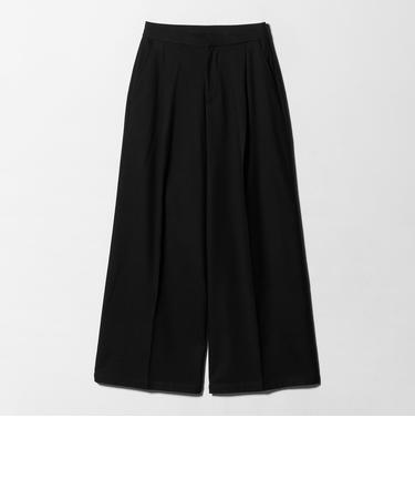 裏毛 タックワイドパンツ‐ウォッシャブル‐<A DAY IN THE LIFE>