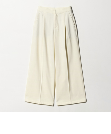 裏毛 タックワイドパンツ‐ウォッシャブル‐<A DAY IN THE LIFE>