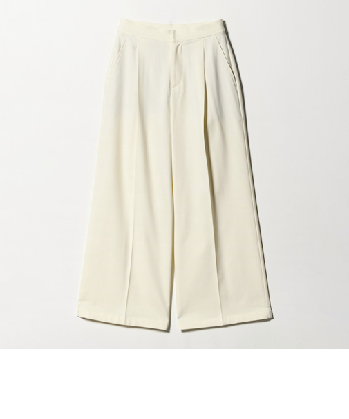 裏毛 タックワイドパンツ‐ウォッシャブル‐<A DAY IN THE LIFE>