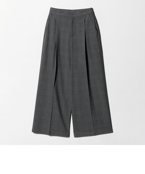 裏毛 タックワイドパンツ‐ウォッシャブル‐<A DAY IN THE LIFE>