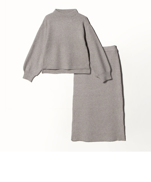 ラメハイネック+スカート <A DAY IN THE LIFE>