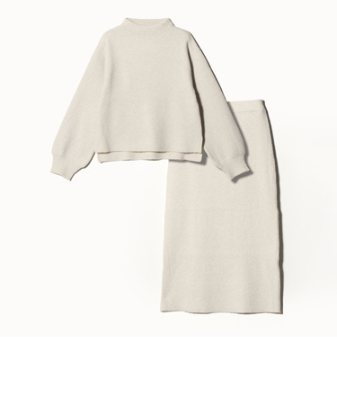 ラメハイネック+スカート <A DAY IN THE LIFE>