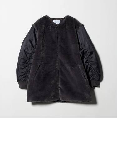 フェイクファー×ナイロン コンビブルゾン ＜A DAY IN THE LIFE＞