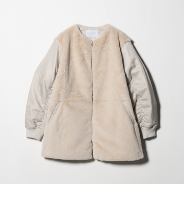 フェイクファー×ナイロン コンビブルゾン ＜A DAY IN THE LIFE＞