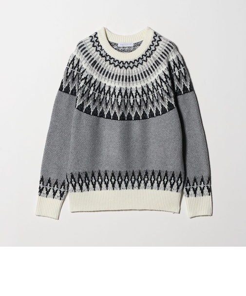 フェザー ラメ ノルディックニット ＜A DAY IN THE LIFE＞