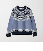 フェザー ラメ ノルディックニット ＜A DAY IN THE LIFE＞