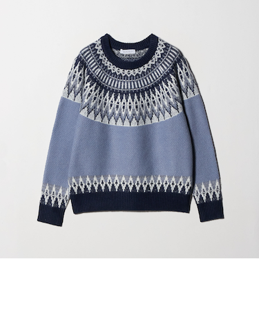 フェザー ラメ ノルディックニット ＜A DAY IN THE LIFE＞