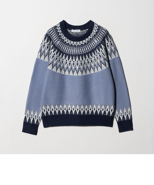 フェザー ラメ ノルディックニット ＜A DAY IN THE LIFE＞