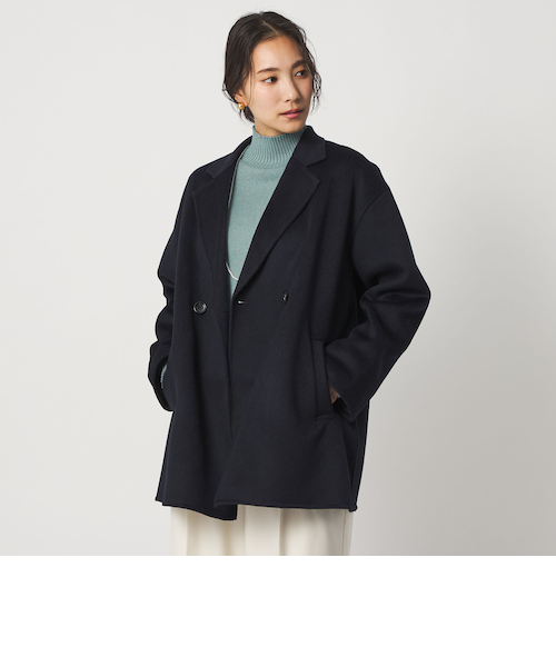 カシミヤブレンド テーラード ミドルコート ＜A DAY IN THE LIFE