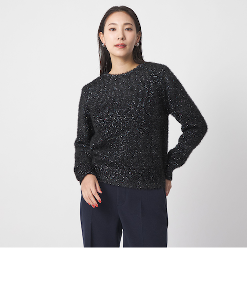 フラワー ビジュー ロングスリーブ ニット｜ユナイテッドアローズ