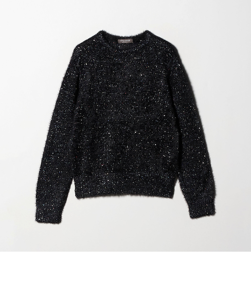 フェザー×スパンコール ニット ＜A DAY IN THE LIFE＞