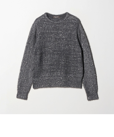 フェザー×スパンコール ニット <A DAY IN THE LIFE>