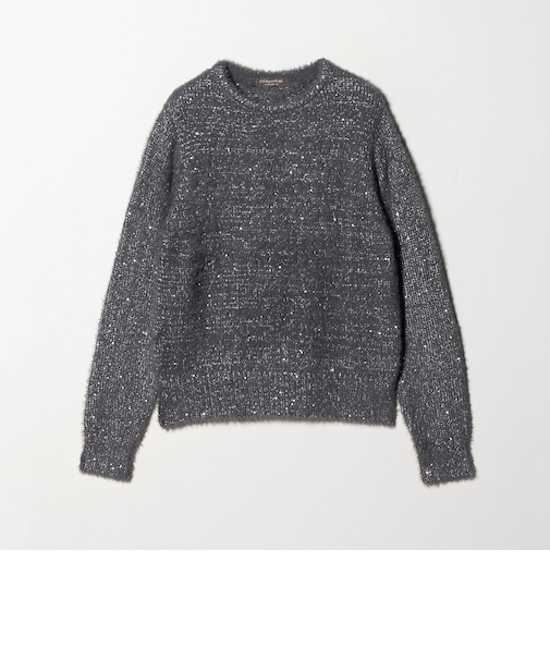 フェザー×スパンコール ニット <A DAY IN THE LIFE>