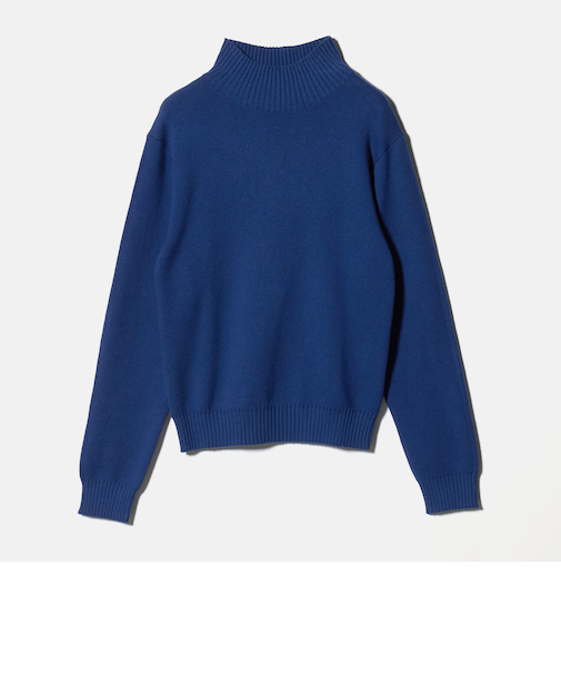 コットンカシミヤ スムース ハイネックニット <A DAY IN THE LIFE>