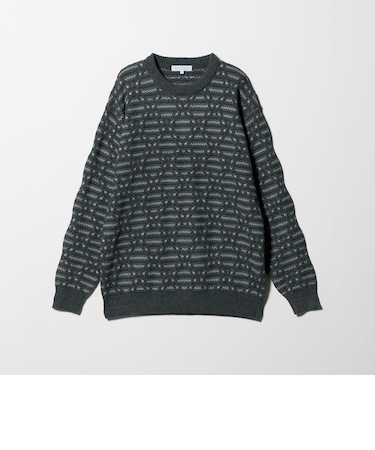 アブストラクト パターン ニット-ウォッシャブル-<A DAY IN THE LIFE>