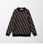 アブストラクト パターン ニット-ウォッシャブル-＜A DAY IN THE LIFE＞