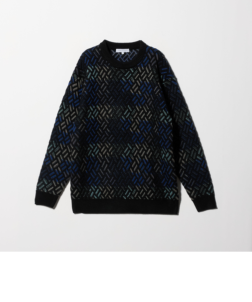 アブストラクト パターン ニット-ウォッシャブル-<A DAY IN THE LIFE>