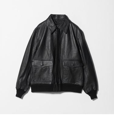 シープレザー フライト ブルゾン＜A DAY IN THE LIFE＞