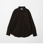 ウールライク グレンチェック リラックスシャツ＜A DAY IN THE LIFE＞