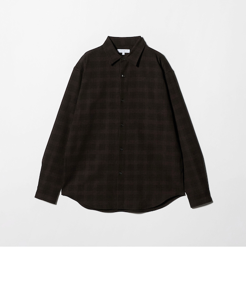 ウールライク グレンチェック リラックスシャツ＜A DAY IN THE LIFE＞