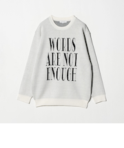 リラックス ロゴ ニット-ウォッシャブル-＜A DAY IN THE LIFE＞