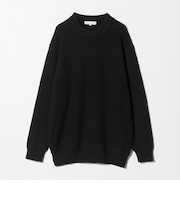 ミドルゲージ アゼ クルーネックニット-ウォッシャブル-＜A DAY IN THE LIFE＞