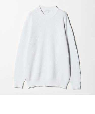 ミドルゲージ アゼ クルーネックニット-ウォッシャブル-<A DAY IN THE LIFE>