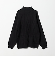 ビッグ ケーブル モックネックニット-ウォッシャブル-＜A DAY IN THE LIFE＞