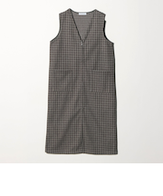 ニットメルトン チェック ジャンパースカート ＜A DAY IN THE LIFE＞