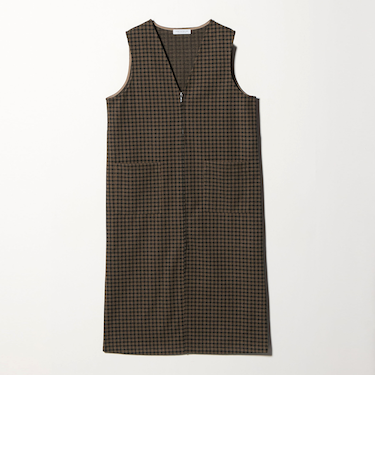 ニットメルトン チェック ジャンパースカート ＜A DAY IN THE LIFE＞