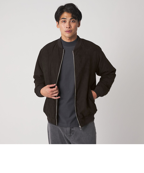 スエードライク 中綿ブルゾン<A DAY IN THE LIFE>