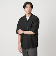 ドライ ジャージ ジャストルーズ オープンカラー シャツ -ストレッチ・吸水速乾-