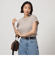グロッシー フレンチスリーブ Tシャツ -制菌-