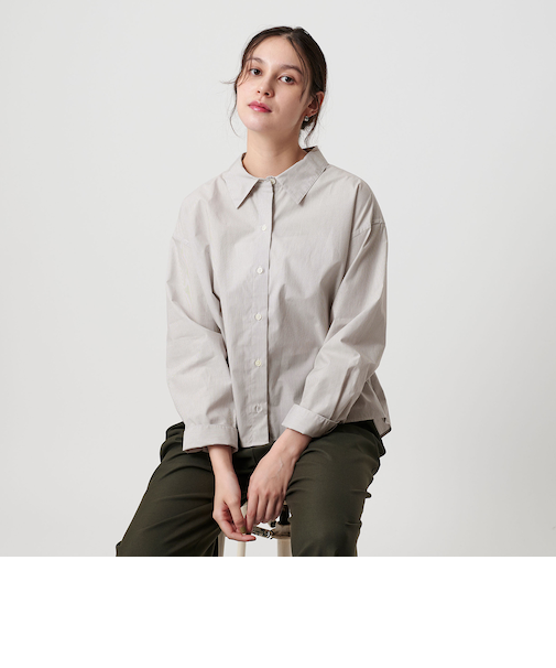 コットン ソリッド＆ストライプ シャツ