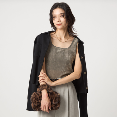 シアー フロッキー タンクトップ