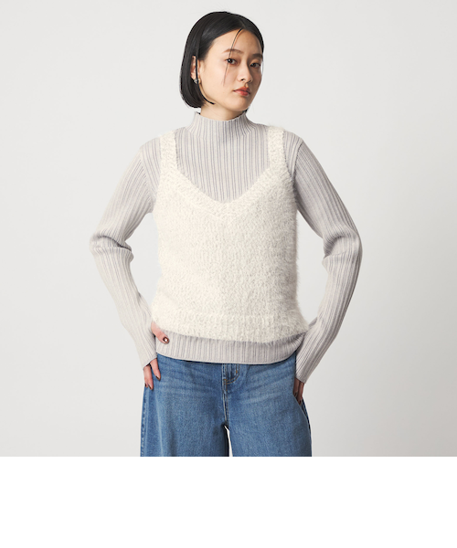 めい　0331 フェザーミックス キャミ＋ハイネックニット ＜A DAY IN THE LIFE