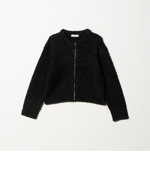 カールフェザー ジップカーディガン ‐ウォッシャブル‐ ＜A DAY IN THE LIFE＞