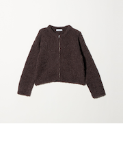 カールフェザー ジップカーディガン ‐ウォッシャブル‐ ＜A DAY IN THE LIFE＞