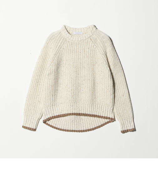 アゼ ネップ バイカラー ハイネックニット <A DAY IN THE LIFE>